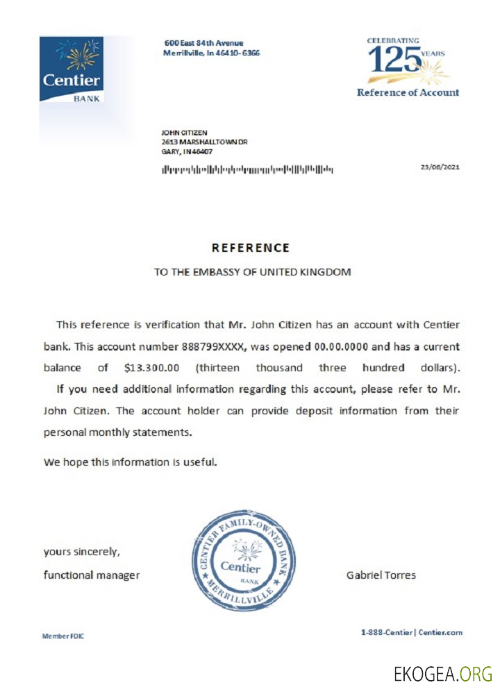 USA , Centier , reference